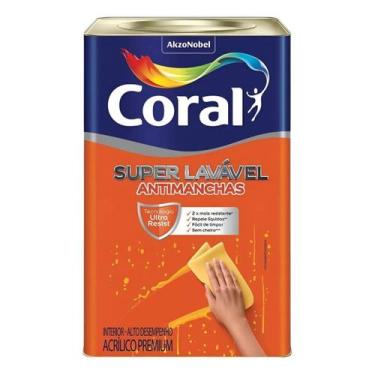Imagem de Tinta Coral Super Lavável 18 Lt Branca E Gelo -, Branco/Gelo