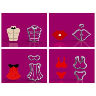 Imagem de Cortador Lingerie Mod 2 para Pasta Americana Plástico PLA 3CM Biodegradável HB Formas e Cortadores