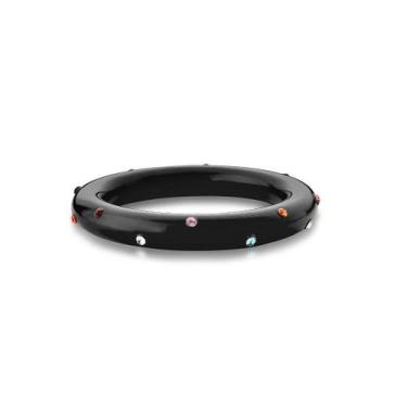 Imagem de Bracelete Estreito em Acrílico com Pontos Coloridos - Acessório de Mod