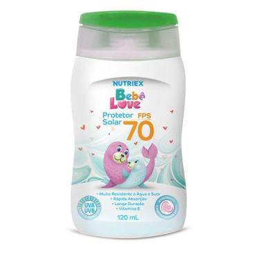 Imagem de Protetor Solar Fps 70 Infantil Bebe Love Nutriex 120ml