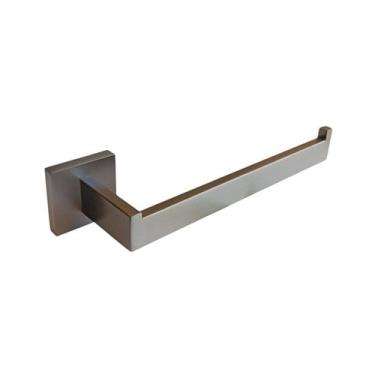 Imagem de Toalheiro de Rosto Quadrado Inox Cinza Grafite Slim - RENO