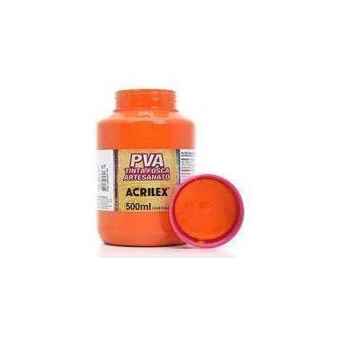 Imagem de Tinta Pva Fosca 500ml Cor 517 Laranja Acrilex