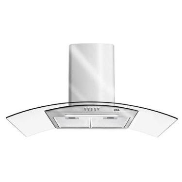 Imagem de Coifa e Depurador de Parede EOS 90cm Vidro Curvo Inox 110V, 110V