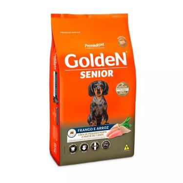 Imagem de Ração Golden Formula Senior Cães Adultos Pequeno Porte Mini Bits Frango & Arroz - 10 kg