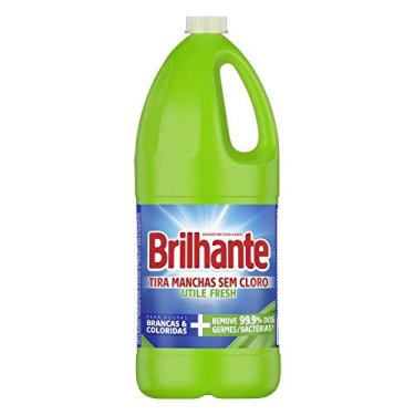 Imagem de Brilhante Sanitizante Tira-Manchas Líquido Roupas Brancas E Coloridas Fresh Sem Cloro Utile Frasco 2L