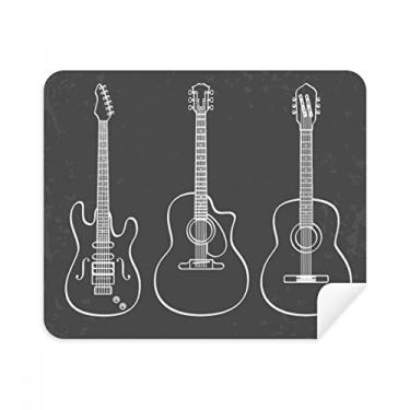 Imagem de Pano de limpeza de guitarra, combinação de instrumentos musicais, limpador de tela, 2 peças, tecido de camurça