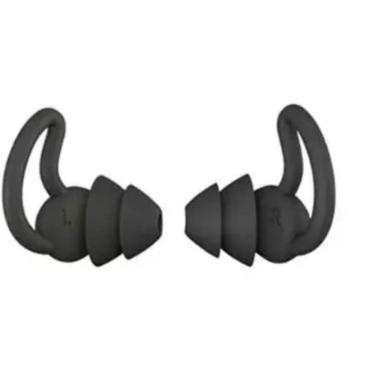 Imagem de Tampão De Ouvido Protetor Abafador Auditivo Dormir Preto