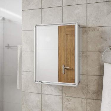 Imagem de Espelheira para Banheiro 1 Porta 29cmx39cm Astra Cromado