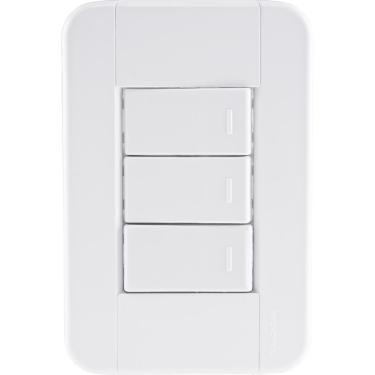 Imagem de Conjunto 4x2 com 3 Interruptores Simples 10A 250V