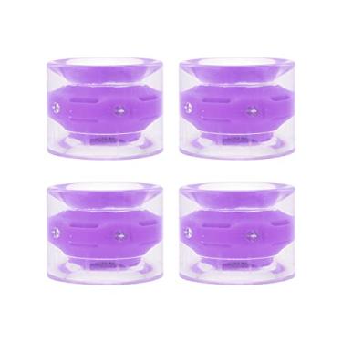 Imagem de Shanrya Rodas Longboard de 60 mm, confortáveis de usar, longa vida útil, aparência requintada, rodas longboard para uso ao ar livre para prancha de carro (roxo)