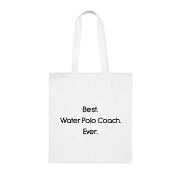 Imagem de Bolsa Tote Water Polo Coach (Treinador de Polo aquático), Melhor Bolsa de Treinador de Polo Aquático de Ever (Treinador de Pólo) Reutilizável, Bolsas Reutilizáveis, Ideia de Presente