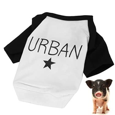 Imagem de Zerodis Body para cães, roupas para animais de estimação, camiseta respirável para cães pequenos e médios (preto, G)