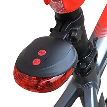 Imagem de 2 Pcs Luz bicicleta LED - Luz bicicleta ciclismo segura,Luz bicicleta LED, linhas vermelhas brilhantes duas fileiras, 7 modos luz, acessórios luz traseira