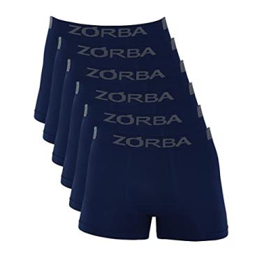 Imagem de Kit com 06 Cuecas Zorba Boxer Sem Costura Extreme Sport 836 Marinho – P