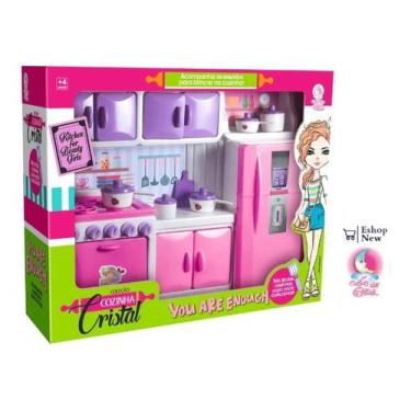 Imagem de Cozinha Infantil Completa Menina Fogãozinho Criança - Shopbr