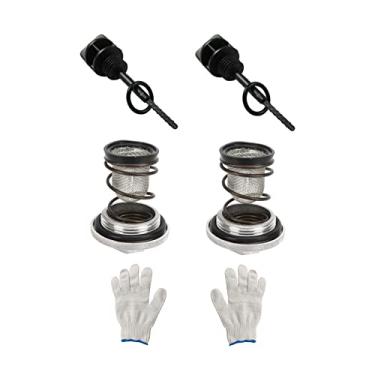 Imagem de Aplicável ao GY6 50cc 80CC 90CC 125cc 150cc ATV motocicleta dipstick óleo tampa do limpador de tela plugue de drenagem Baja jonway lance Baotian Benzhou Taotao qmb139 157QMJ motor