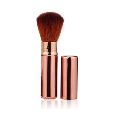 Imagem de WOIWO Pincéis de blush para maquiagem, pincel Kabuki retrátil para viagem, ferramenta cosmética para blush