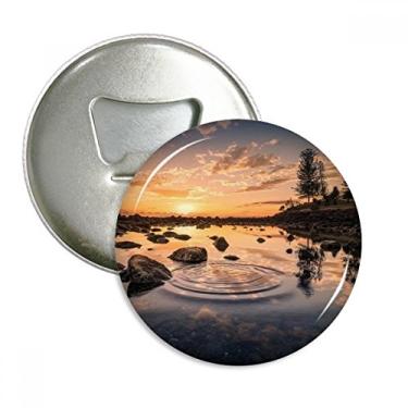 Imagem de Céu do oceano Pedra Ciência Água Natureza Abridor de Garrafas Imã de Geladeira Emblema Multifuncional