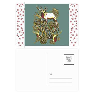 Imagem de Rena Animal Inseto Efeito Artístico Colorido Natal Flor Celebração Cartão postal Bênção