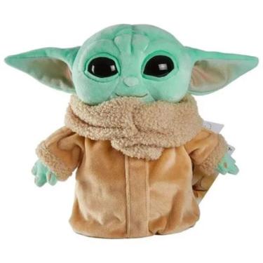 STAR WARS Figura The Child (Baby Yoda) Brinquedo De Pelúcia que Fala de  19,05cm Inspirado na Série The Mandalorian - F1115 - Hasbro, Verde e Bege