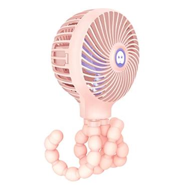Imagem de TRELC Mini ventilador de carrinho de mão, ventilador pessoal portátil recarregável para bebês com tripé flexível, versão atualizada, presente para crianças, escritório, passadeira, carro, viagem