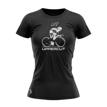 Imagem de Camisa Dry Fit Uppercut Life Bc Feminino, Preta e branca, GG