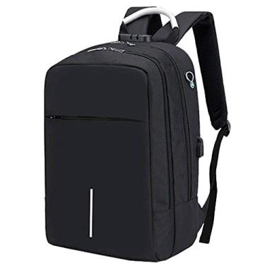 Imagem de Mochila para laptop Bolsa de carregamento USB para computador, design de pacote interno, almofada de descompressão de ventilação, alça de ombro tipo S, redução de carga