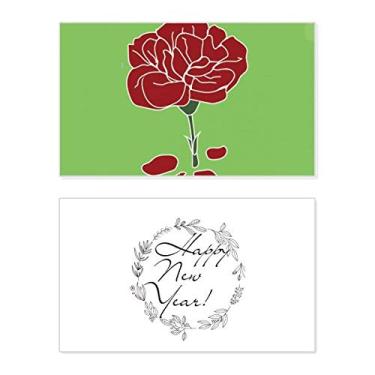 Imagem de Carnation Vermelho Dia das Mães Flor Flor Ano Novo Festival Cartão Bless Mensagem Presente