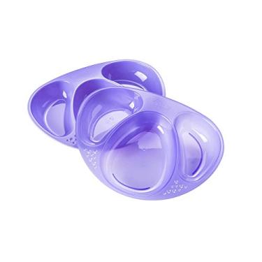 Imagem de Kit 2 Pratos com Divisória Sections Roxo Tommee Tippee - TT048, Multilaser, Roxo