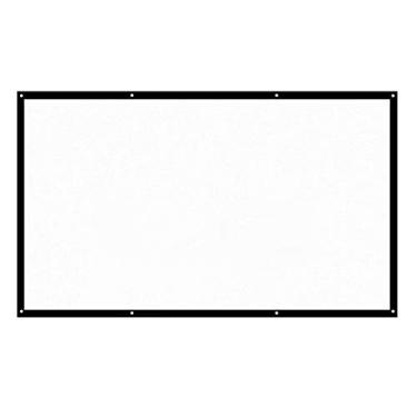 Imagem de Tela de projeção 16: 9 de 100 polegadas Tela de projeção portátil HD dobrável montada na parede para home theater Filmes de escritório dentro de casa