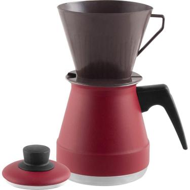 Imagem de Cafeteira De Aluminio Com suporte Melita Color Cor Vermelho