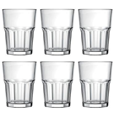 Imagem de Jogo 6 Copos 200ml para Suco Água e Refrigerante Nadir Figueiredo em Vidro Transparente