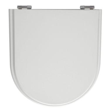 Imagem de Assento Sanitário Calypso Cinza Platina (Claro) Tampa para Vaso Incepa de Madeira Laqueada 