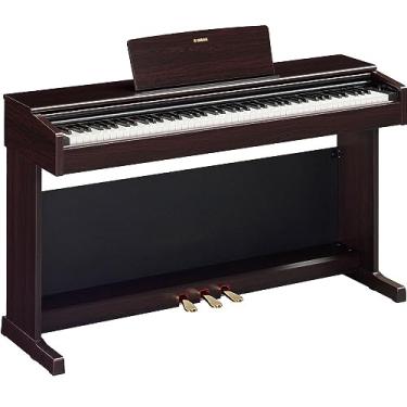 Imagem de Piano Digital Yamaha Arius YDP-145 com banco - marrom