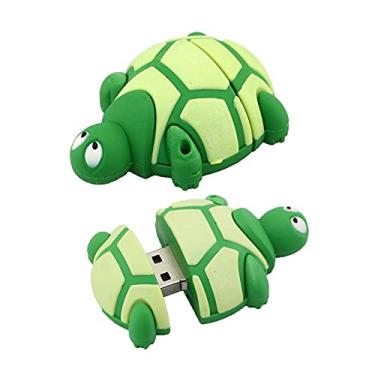 Imagem de Pen Drive USB 2.0 em forma de lutador de 16 GB, pen drives USB Memory Sticks USB Flash Disk PenDrive Pen Drive U Disk com corrente (verde)