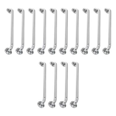 Imagem de Alça de Apoio 40cm Barra Inox Kit 14 Uni Idoso Cadeirante Banheiro Box Acessibilidade Segurança Corrimao Suporte