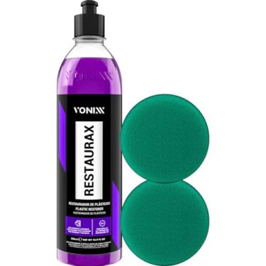 Imagem de Restaurador de Plasticos e Borrachas Restaurax + 2 Aplicadores de Espuma