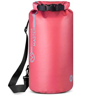Imagem de Saco Seco OutdoorMaster – Bolsa Impermeável – Acessórios Kayak Mochila Impermeável para a Praia, Rafting, Pesca, Caiaque, Natação, Presentes de Barco para Homens e Mulheres, Fuchsia Pink, 10L