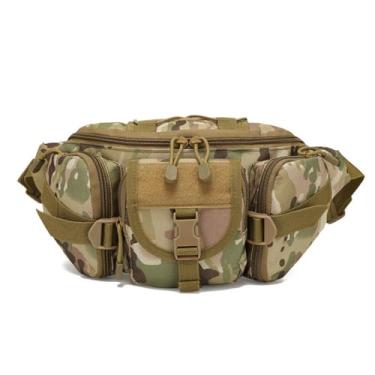 Imagem de Pochete tática, bolsa de espera masculina dupla, cinto de quadril, bolsas utilitárias para pesca ao ar livre, caminhadas, escalada, ciclismo, A, 35X10X17CM