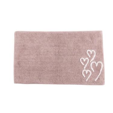 Imagem de Tapete De Quarto Kids Infantil Bebê Algodão Retangular Vizapi Love 120x160Cm Marrom Castor Branco