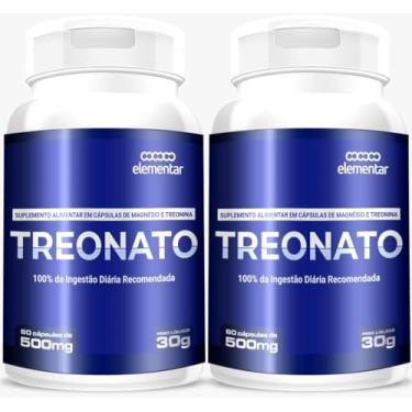 Imagem de 2 MAGNESIO TREONATO MEDINFARM 120 CAPSULA 500 MG AUXILIA NA MEMORIA