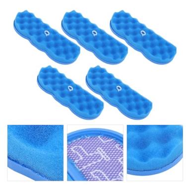 Imagem de Kit de Filtro de Aspirador de pó de 5 Unidades, Peça de Reposição de Secador de Filtro de Ar Particulado de Alta Eficiência Fácil Instalação Tela de Filtro de Vassoura Peça de