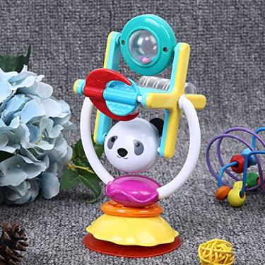 Imagem de Chocalho Giratório para bebê Com Copo de Sucção, Cadeira Alta Em Forma de Urso, Brinquedo Portátil para Aprendizagem Precoce (Roda gigante sugadora de urso)