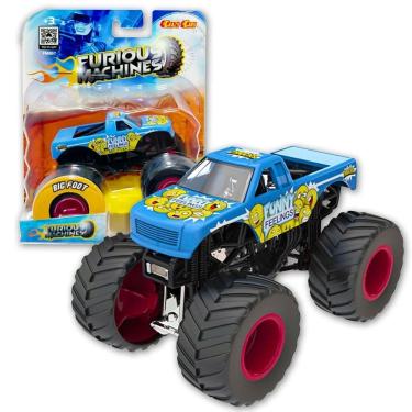Imagem de Carrinho Furious Machine Monster Truck 1:64 Big Foot Crazy Funny Feelings Fm007