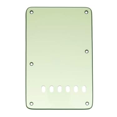 Imagem de Musiclily 6 Furos Vintage Escudo Traseiro para Tremolo de Guitarra Fender EUA/Mexicana Standard Stratocaster Estilo Moderno,3 Camadas Mint