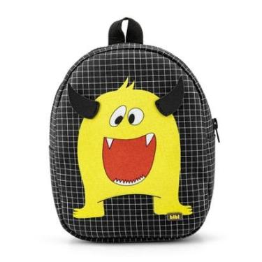 Imagem de Mochila Infantil Unissex Bibi Preta Monsters 857394-Unissex