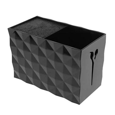 Imagem de Organizador profissional para tesouras de salão | Caixa de armazenamento de clipes de pente de acrílico para economia de espaço com parte interna removível | Organizador de ferramentas higiênicas para