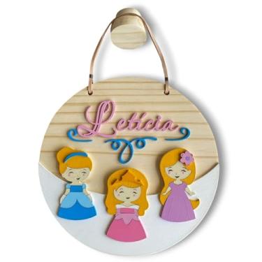 Imagem de Porta Maternidade - Flâmula Princesas