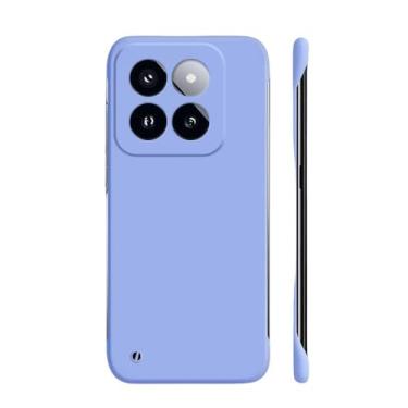 Imagem de Capa ultrafina sem moldura para PC para Xiaomi MI 14 13 Pro 12S 11 10 9T Pro colorida para Mi 13 11 Lite 5G capa dura fosca para telefone, roxo claro, para Mi 14 Ultra
