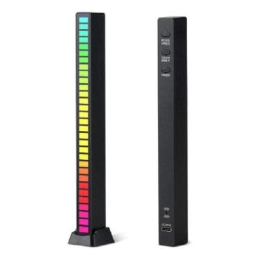 Imagem de Music Lights Barra De Led Rítmica Captação bar carro gamer Recarregáve